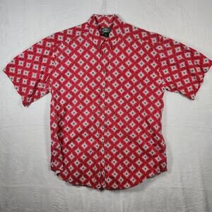 Vintage‎ Arcadia Short Sleeve Button Down Southwest Style Print Shirt Mens XL